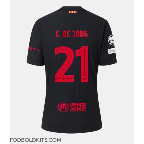 Barcelona Frenkie de Jong #21 Udebanetrøje 2024-25 Kortærmet